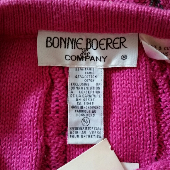 Vintage Knit Beaded Sweater Skirt S/M - Picture 3 of 4